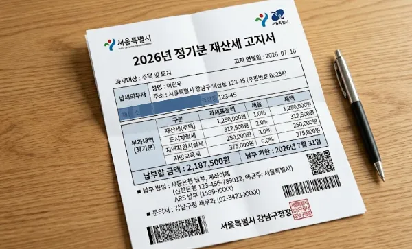 7월 재산세 미리 준비하세요 — 누가 내는지는 이미 6월 1일에 정해졌습니다 (납부기간·카드 무이자·전자고지 혜택)